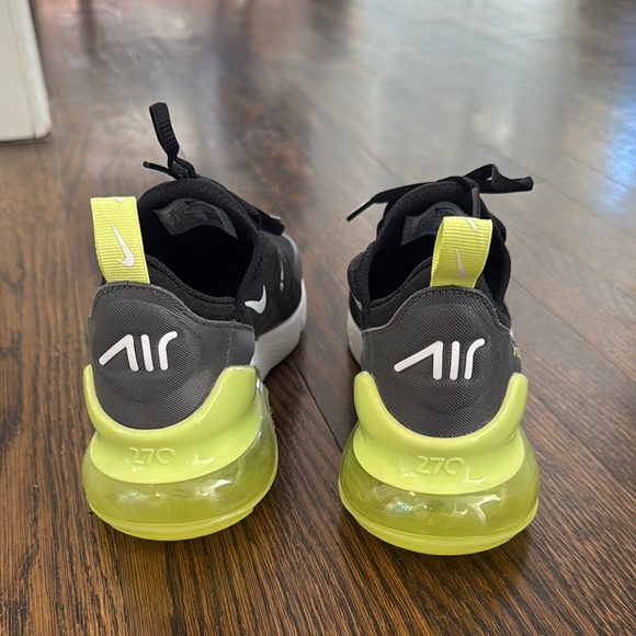 NEW Nike Air Max 270, Light Lemon Twist/Black/Anthracite/White, 5Y (Big Kids) - Picture 4 of 5